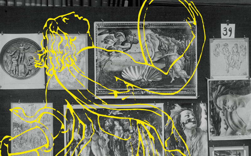 Cover of the exhebition »Aby Warburg. Mnemosyne Bilderatlas«
